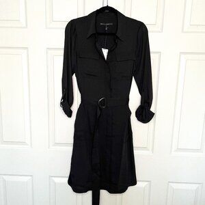 NWT WHBM Soft Utility Shirtdress | Size S | Black